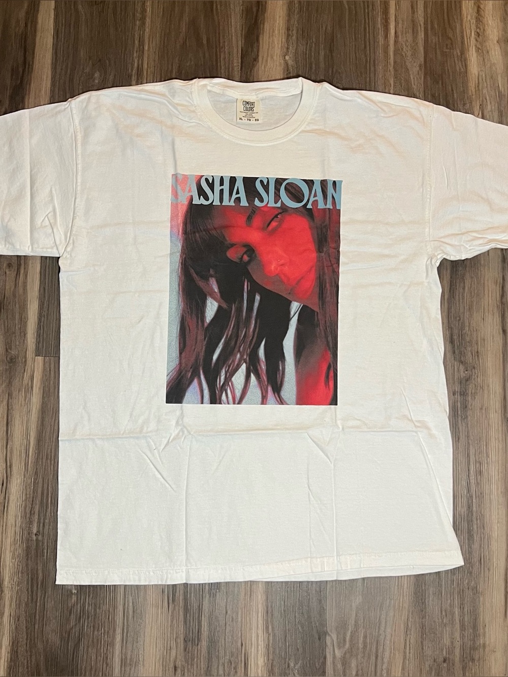 Sasha Sloan Graphic Print Short Sleeve T-shirt Band Tee Size XL